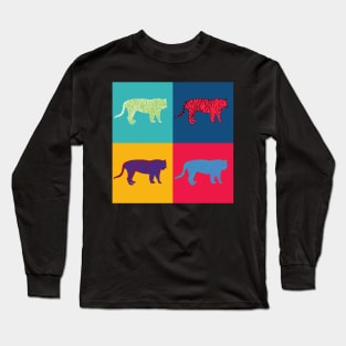 Tigers Popart Long Sleeve T-Shirt